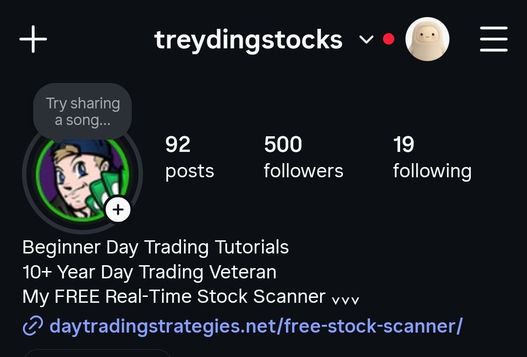 TreydingStocks's tweet photo. 500 Followers on Instagram

Thanks, everyone 🙂 https://t.co/7jnvRDrDJw