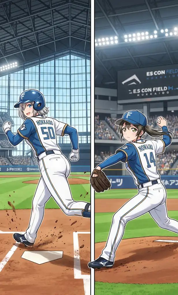 kashitenm's tweet photo. 艦隊これくしょんノ艦娘達をプロ野球選手化にしてみました(^^)
#阪神タイガース 
#北海道日本ハムファイターズ 
#艦これ https://t.co/eBBxYViN0a
