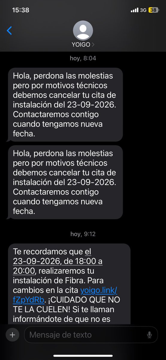 RaquelVilamado's tweet photo. @yoigo me encanta vuestra política de decirse y desdecirse 😂😂😂 #NoContratenYoigoNunca! https://t.co/b9A0ZrzbqV