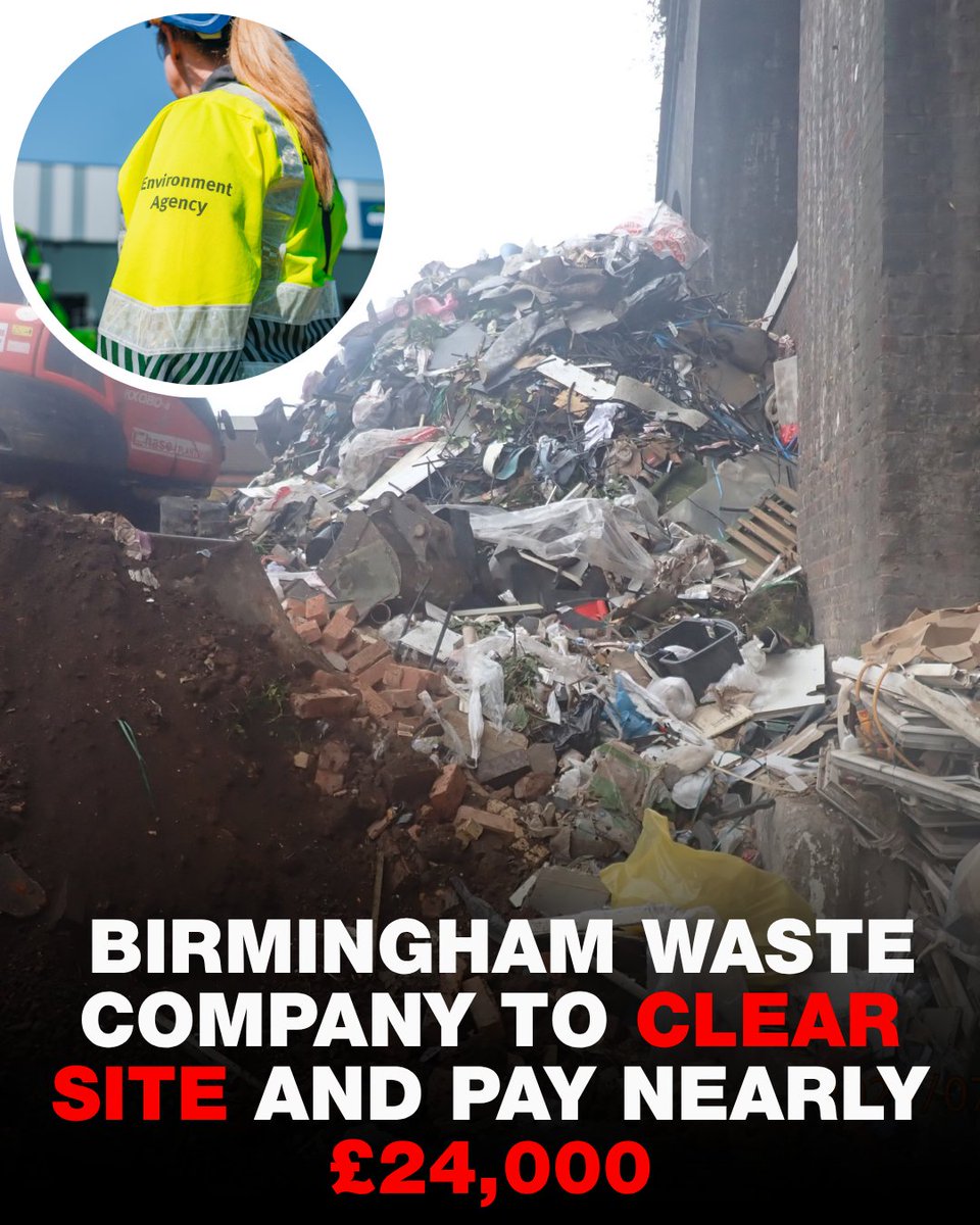 EnvAgency's tweet photo. Greener Lifestyle Limited must pay nearly £24,000, stop operations and remove all waste within 6 months. 

We will always pursue and prosecute those alleged to have committed serious environmental offences. https://t.co/GZjteexUUT