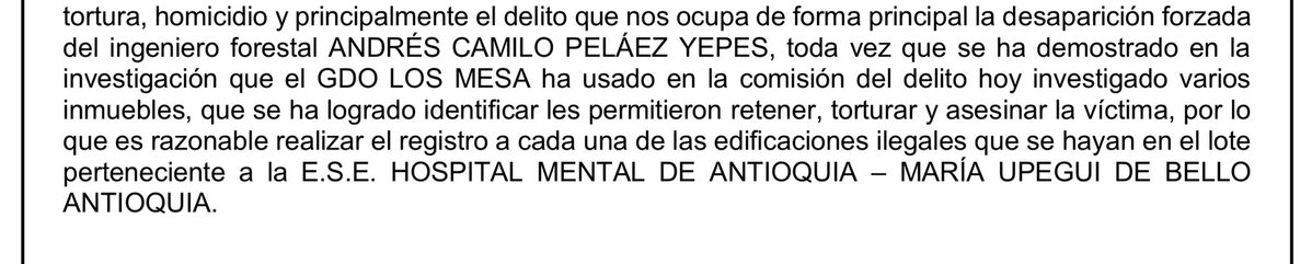 migueldelrioabg's tweet photo. Por qué razón el vehículo donde secuestraron y luego asesinaron al ingeniero Andres Camilo Peláez apareció escondido en un lote que pertenece al Hospital mental de Antioquia (Homo), adscrito a dicha Gobernación? https://t.co/xSCAPCKIk7
