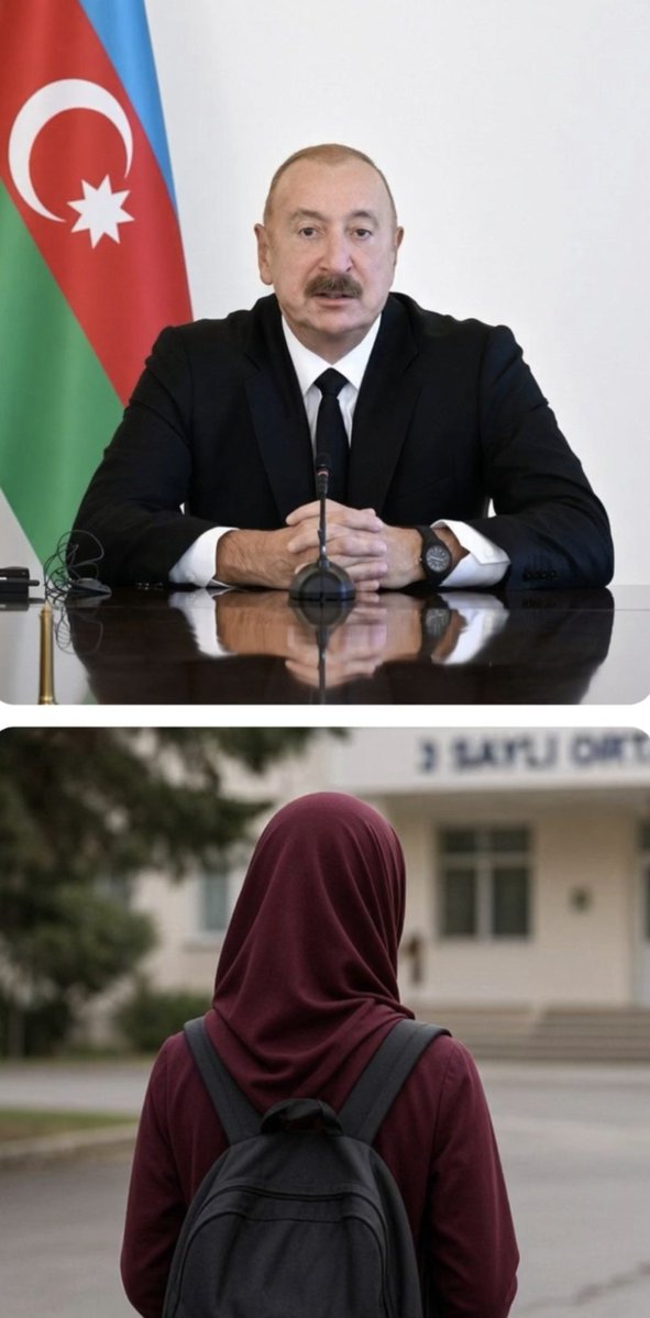 Rehberi_Umumiye's tweet photo. Azerbaycan devlet okullarında başörtüsü resmen yasaklandı. https://t.co/Z7rZLBhfNN