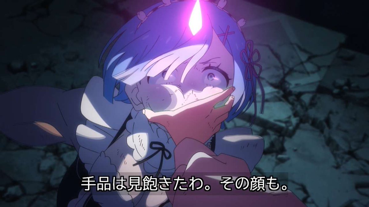 blue3_90's tweet photo. ラムめっちゃつおい
 #rezero https://t.co/1SCoxzcqXC