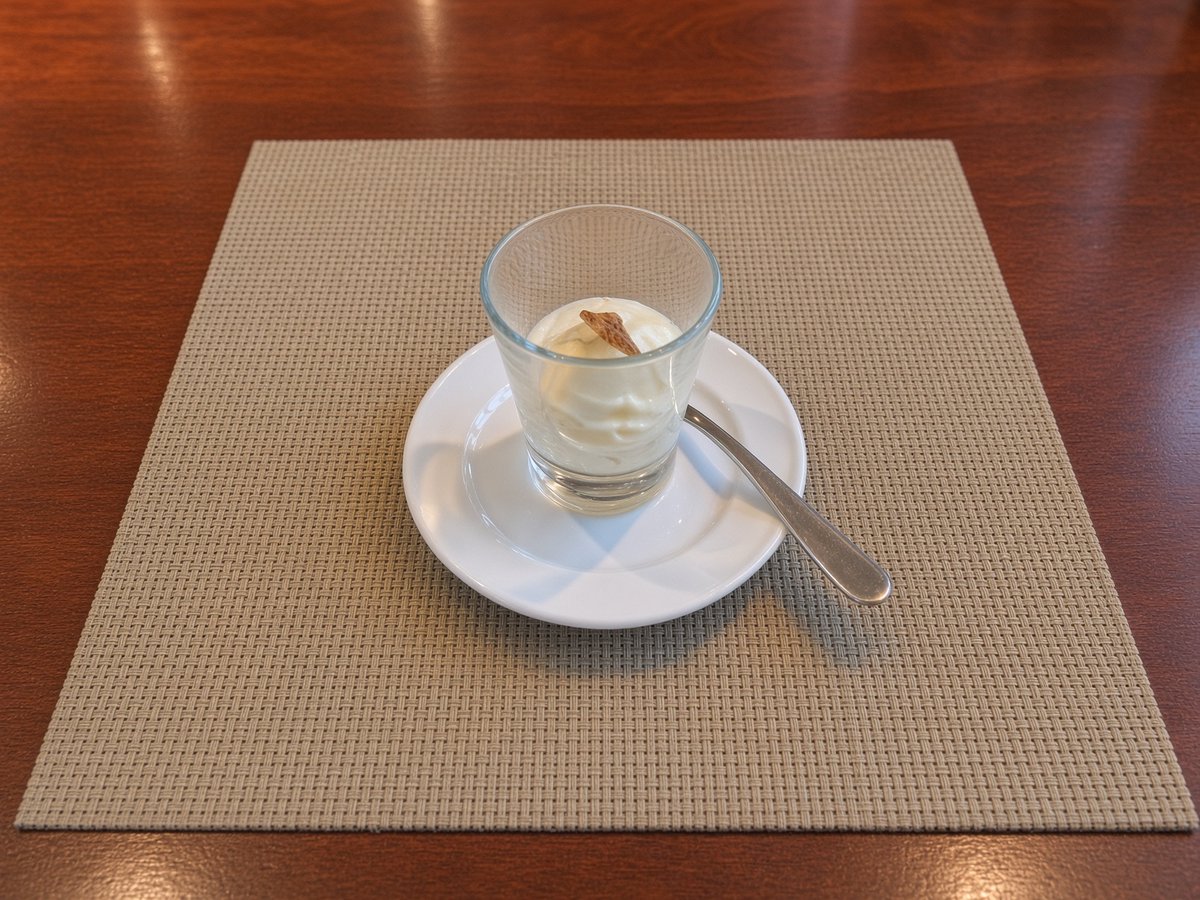RuxtonLily's tweet photo. Palate Cleanser:
Pineapple Sorbet

@Greywalls_Hotel 
https://t.co/Cu0mUmjQGs
https://t.co/gZ86HU5Dp7
note:
post contains a photo from the venue and an AI edited image. https://t.co/opJvCzMt7r