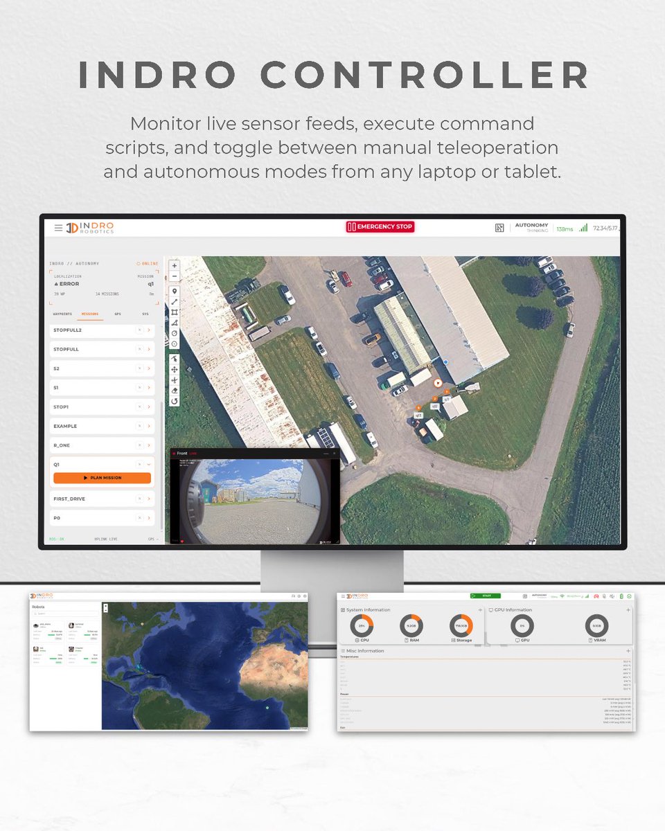 InDro_Robotics's tweet photo. We built InDro Controller to give researchers and operators a unified, browser-based console.

Whether you are running a wheeled base across campus or a quadruped in a test facility, you get low-latency control over 5G or local networks without writing custom UI software. https://t.co/R5urIg0EZJ
