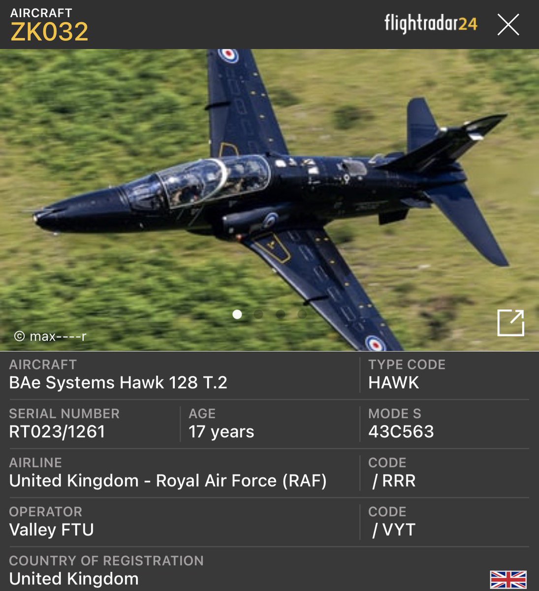 thenewarea51's tweet photo. ZK032
BAe Systems Hawk 128 T.2 crashed today after departing RAF Valley, pilots ejected and rescued. https://t.co/sfJ9qfKHH2 https://t.co/wepEzqMNqY
