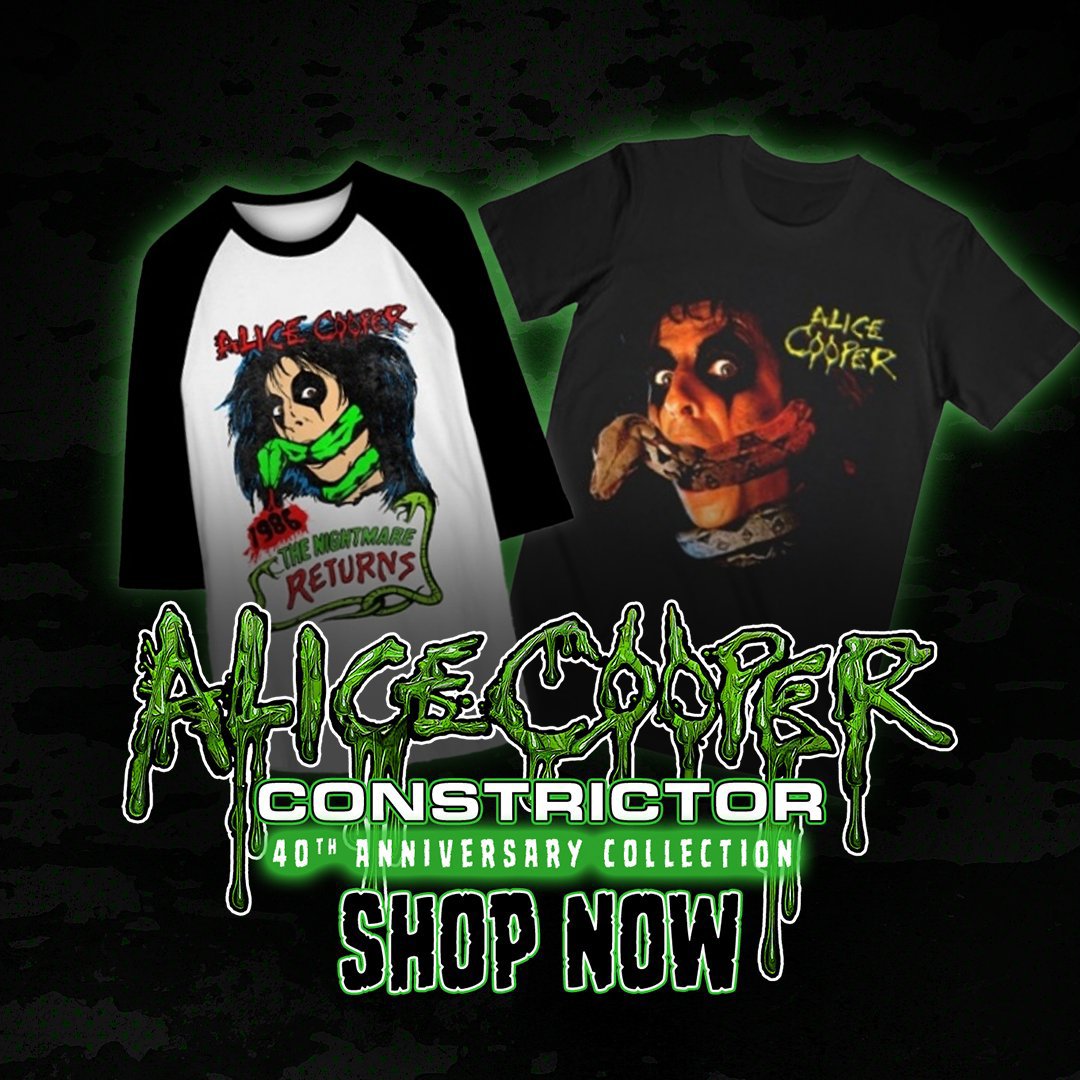 AliceCoopeqqsy's tweet photo. He's Back (with new merch!)

New Constrictor 40th Anniversary collection now available. 

🛒 https://t.co/IEaOAYKCMO https://t.co/C5uqDxHc3Q