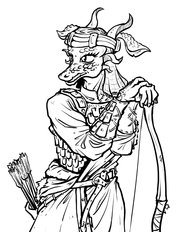 Larucon's tweet photo. one more scalie warrior, a ranged one https://t.co/qHh6NIZjf9