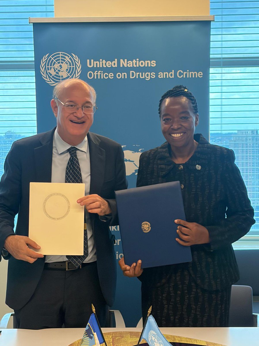 Monica_Juma_'s tweet photo. It was a proud moment to meet Mr. Ilan Goldfajn, President of the Inter-American Development Bank, with whom we signed the Procedural Framework Agreement and officially joined the Alliance for Security, Justice, and Development to protect communities and disrupt illicit economies across Latin America and the Caribbean.

The fight against organized transnational crime requires strong partnerships across all  sectors. 

The new framework will, therefore, streamline operations and allow Latin American and Caribbean nations to deploy crime-fighting resources faster. Together, we are building a unified front against cross-border criminal networks.

I look forward to leveraging the rhetoric value of this framework to scale impact on the ground.