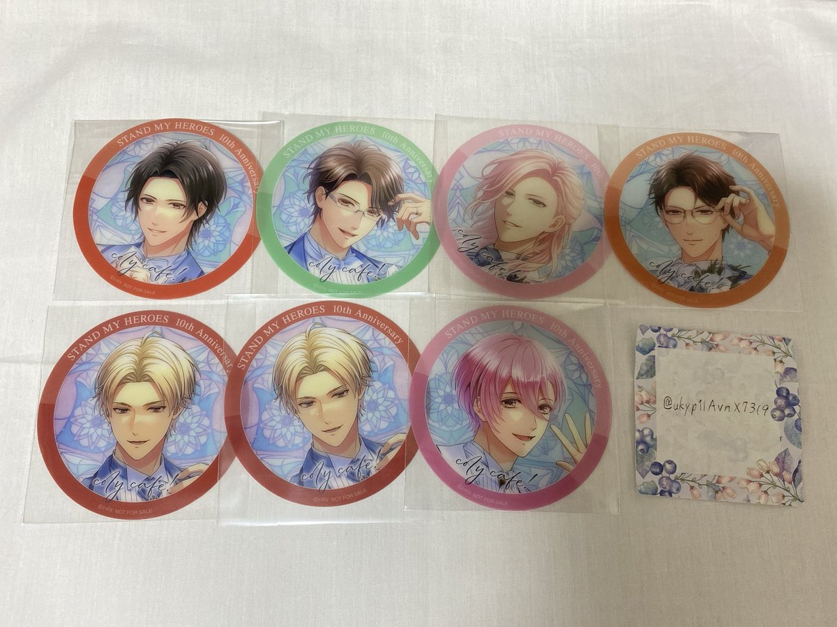 ukyp1IAvnX7319's tweet photo. 【交換】スタンドマイヒーローズ スタマイ
コリカフェ colycafe コースター

譲:⭐︎関、夏目、由井、朝霧、九条2、可愛

求:神楽、槙

⚪︎郵送
⚪︎⭐︎は神楽か槙との交換

検索からでもお気軽にお声がけください。 https://t.co/xNOBPh62Ju