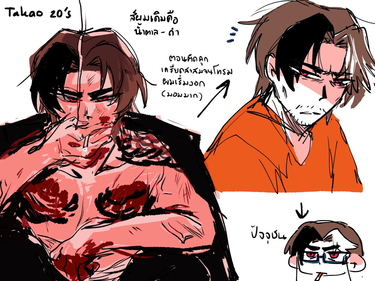 _Nakami_oc's tweet photo. Takao but Yakuza https://t.co/50BawWgPvR