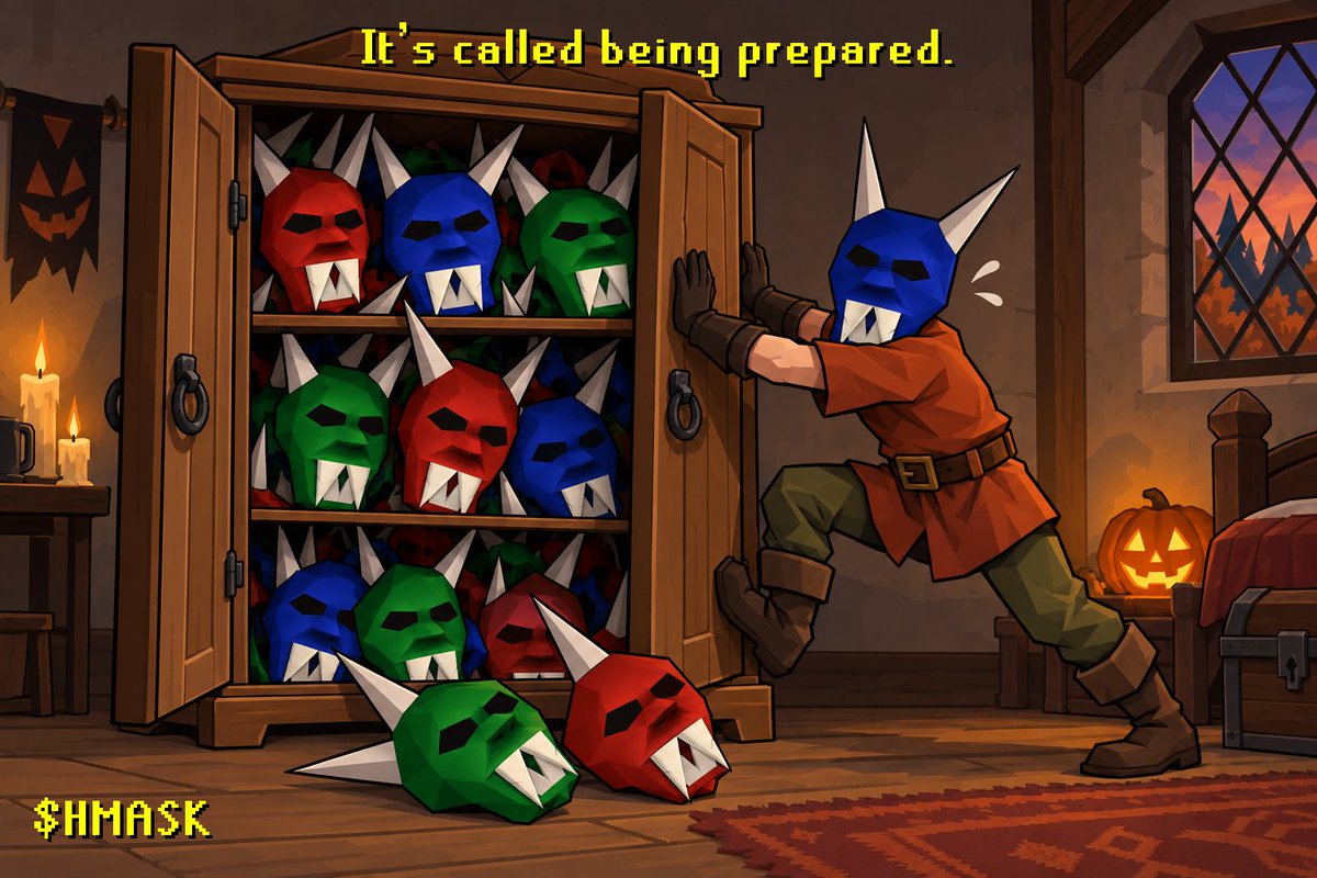 HMASKonchain's tweet photo. Stacking $HMASK like Halloween is tomorrow. 🎭
Costume sorted. Inventory loaded.
Bring on the Halloween hype. 🎃 https://t.co/OMojfPv3Zy