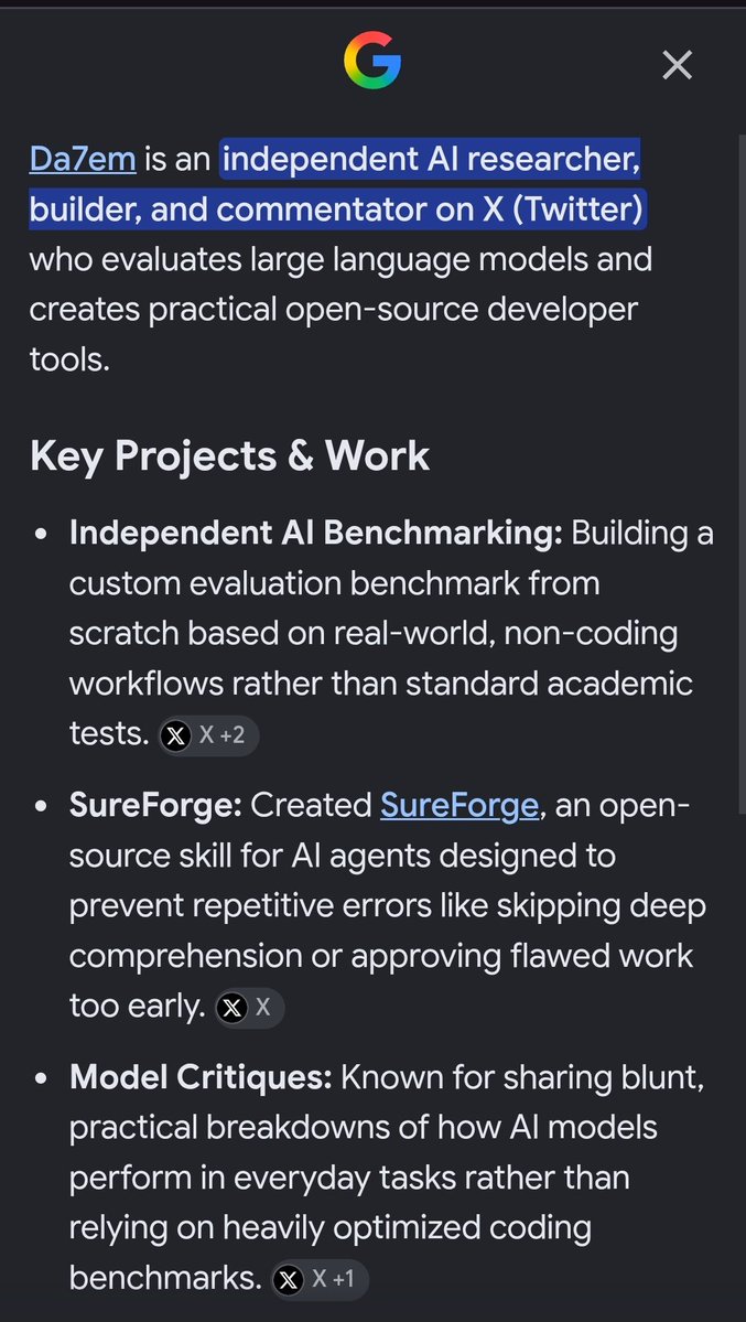 ildoraStudio's tweet photo. @Da7_Tech Even Google AI is able to tell who he is and about his work. 

Great work. https://t.co/1SH52DaXcT