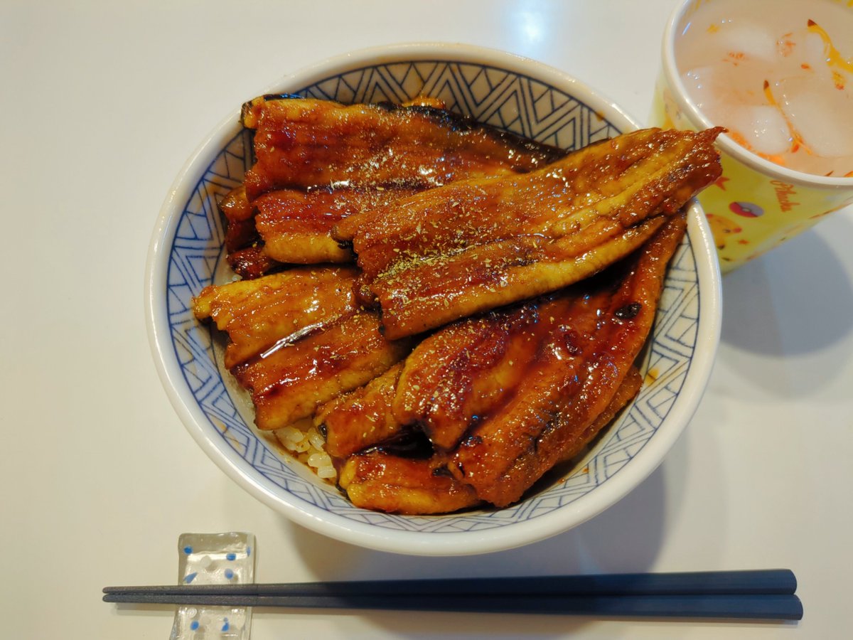 SweetShrimpVRC's tweet photo. 捕まえたウナギたべたよ！
パワーチャージ！！！💪 https://t.co/v5XM5v7mxB