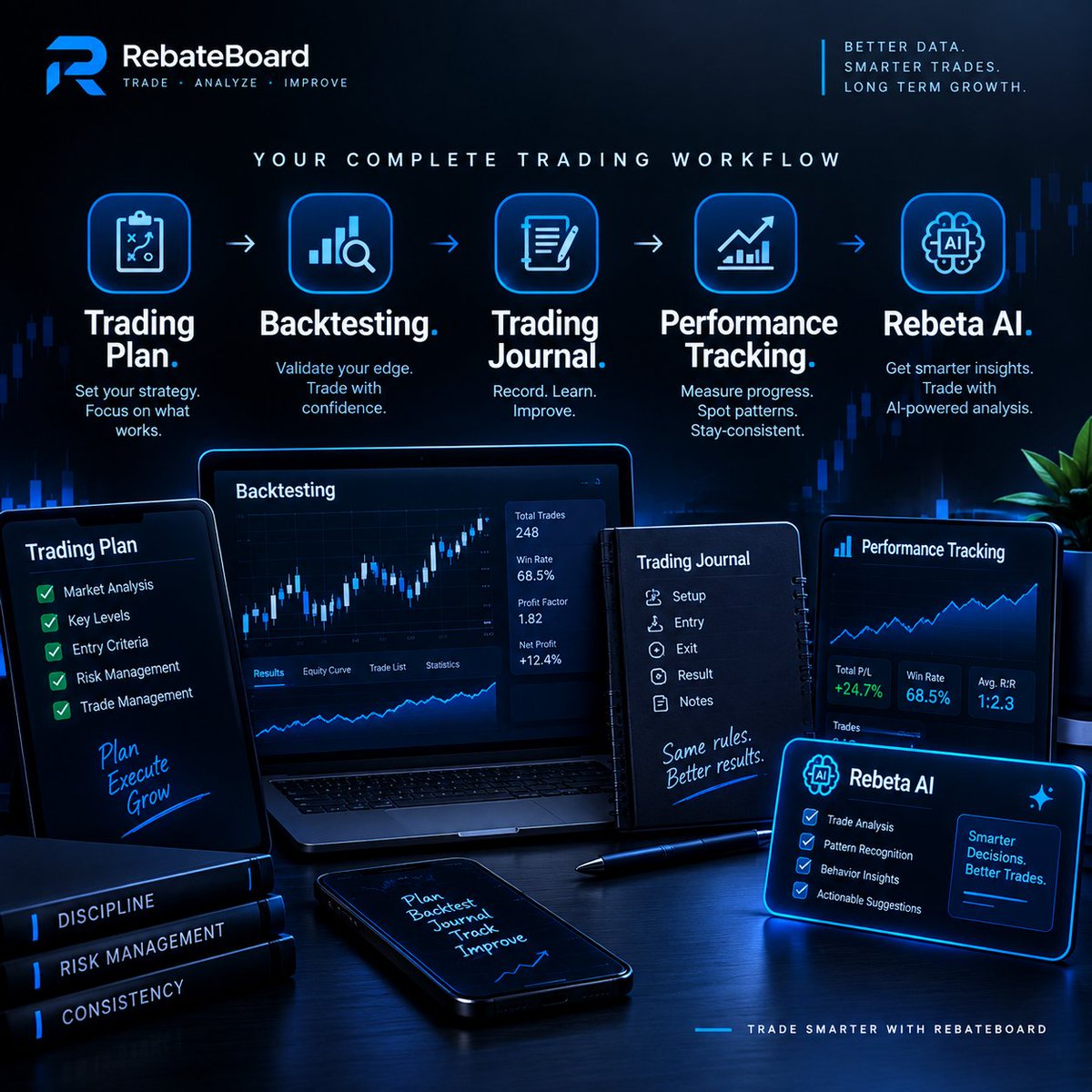ChairmanBichi's tweet photo. MONEY comes.
MONEY goes.

TRADING SKILL stay with you 
FOREVER.

 @rebateboard goal is to help unsuccessful traders become successful traders.
that’s why they built a system designed to change the trading ecosystem completely.
@prime_rebate 
@iamdralgo https://t.co/59GwOZr14Y
