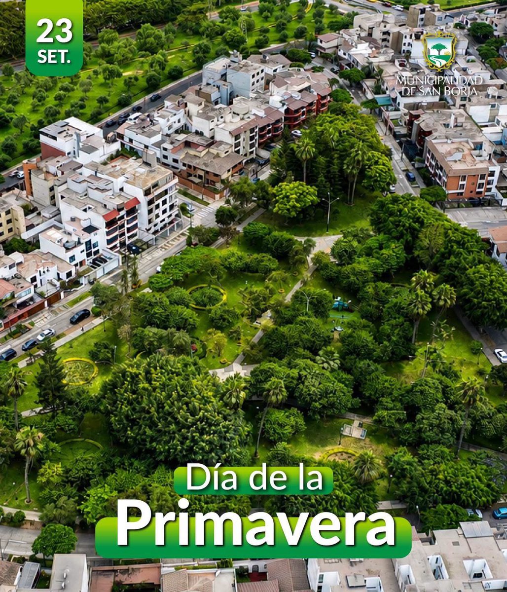MunideSanBorja's tweet photo. ☀️🌼 La primavera ya está aquí y con ella llegan días llenos de color y naturaleza. 

Que esta nueva estación también nos recuerde la importancia de proteger nuestros espacios verdes y mantenerlos limpios para el disfrute de todos. 🌳 https://t.co/reAmLDdL1l