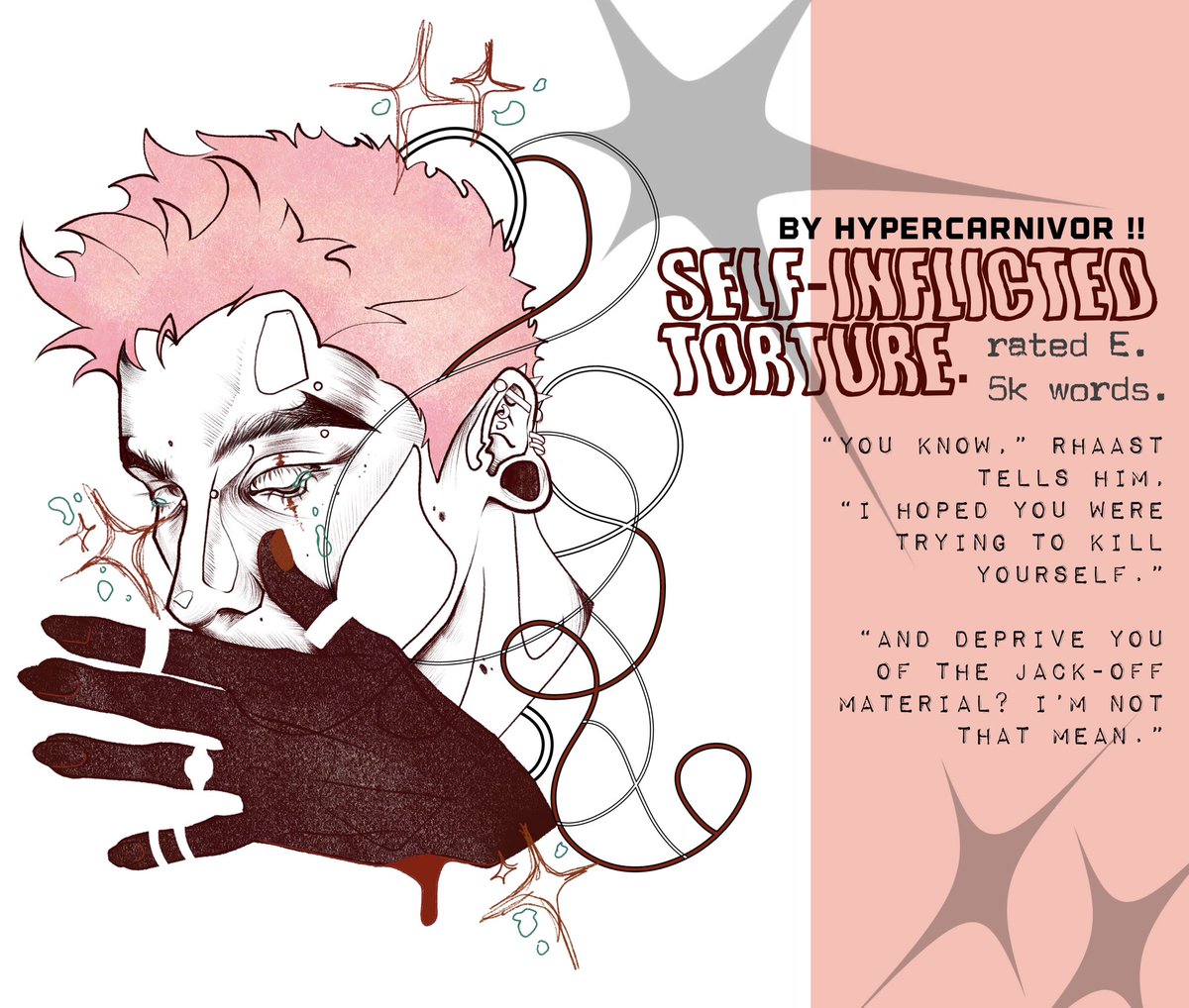 shockesite's tweet photo. 💿: self-inflicted torture.
rated E - 5k words.
#rhaayn + #heartsteel.
kayn crawls off to die alone im a church basement. rhaast fixes him.
https://t.co/cN7F7HutEh https://t.co/WpA0YQHcvh