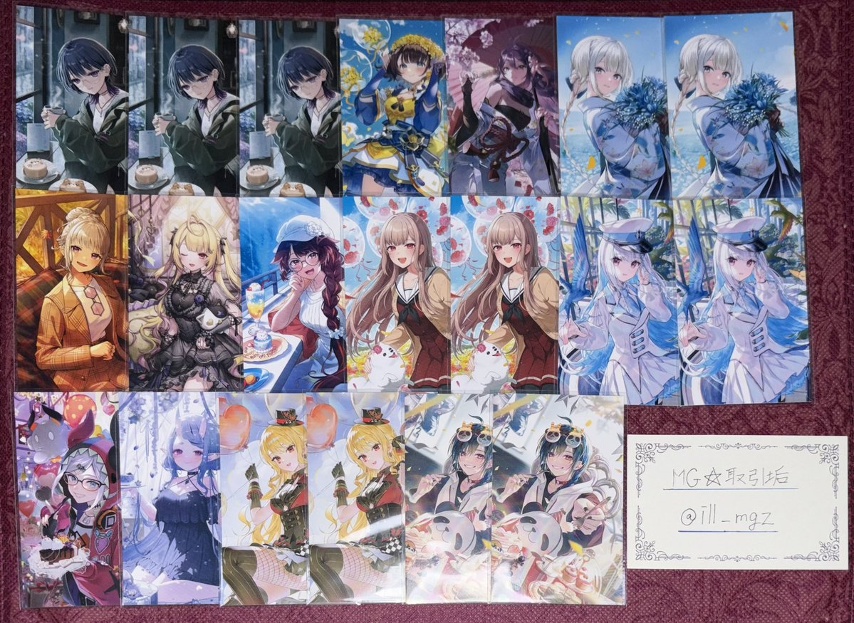 ill_mgz's tweet photo. 【交換】にじさんじ ノスタルジアコレクション2026 Another Style Goods 8th メタルカード HYPE-ME

譲⇒ 画像1〜5枚目

求⇒画像6枚目 上からZ順に優先度高

纏めての方、優先度高含む方優先
🚺比率違い◎
郵送交換
検索よりお気軽にお声掛けください🙇🏻‍♀️՞ https://t.co/mcdWia3e46