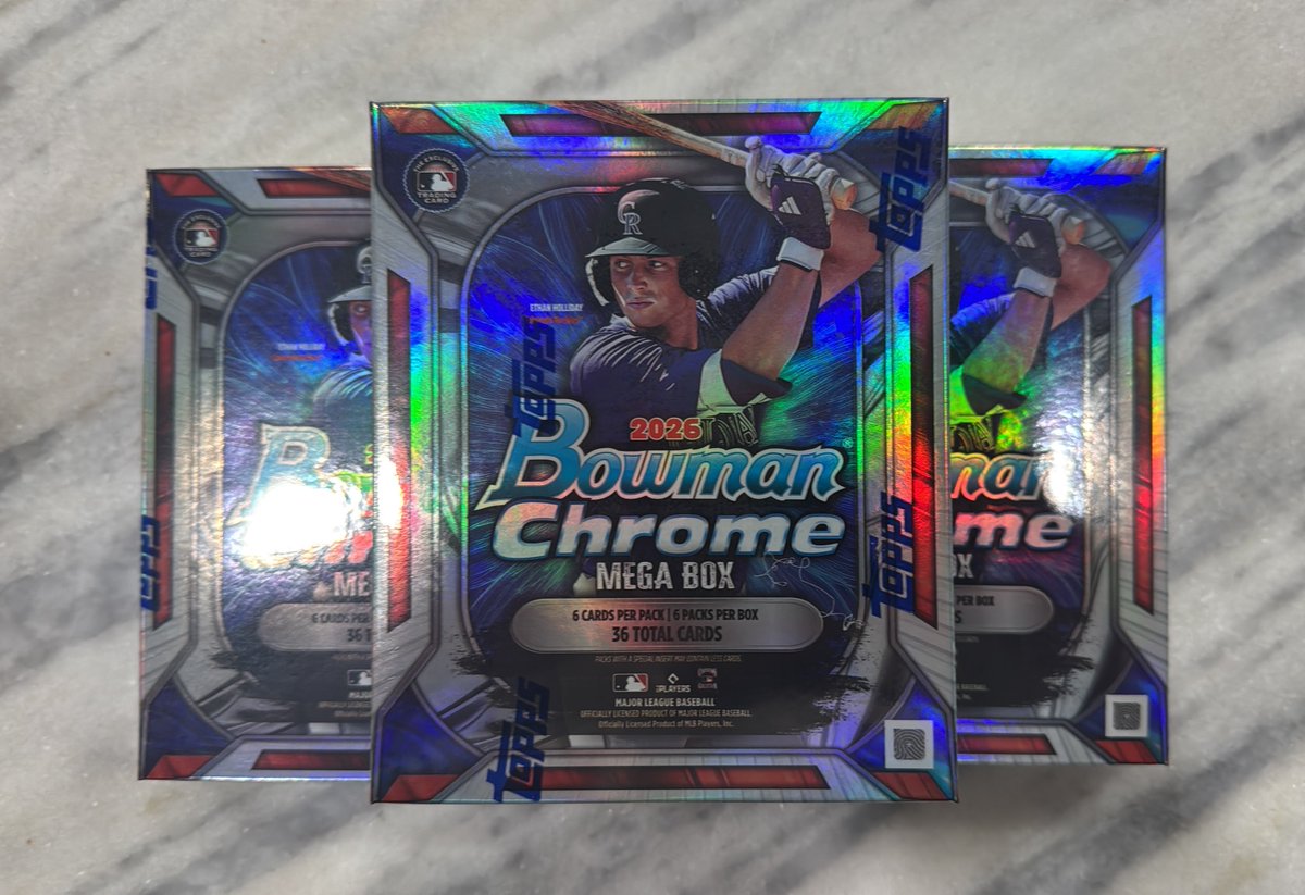 TarzanRips's tweet photo. Happy Bowman Chrome Mega Day 🥳

Will post hits this afternoon
@CardPurchaser @HobbyRetweet_ https://t.co/z2ebp9aK7j