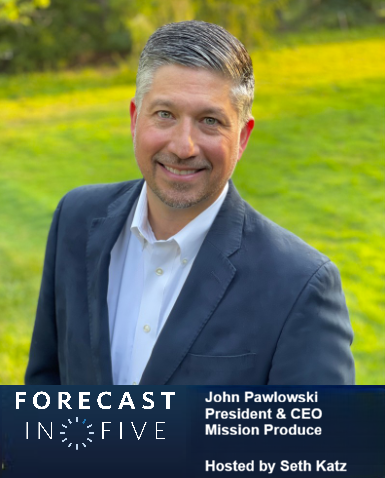 UCLAForecast's tweet photo. During this episode of the Forecast in FIVE, @sethakatz speaks with John Pawlowski, President & CEO, @Mission_Produce.
Watch on #UCLAForecast's YouTube channel:
➡️https://t.co/hjWDNl2UWu
Visit the Forecast in FIVE webpage with all episodes:
➡️https://t.co/OoRnJmdMgs https://t.co/OsWyfqSbsl