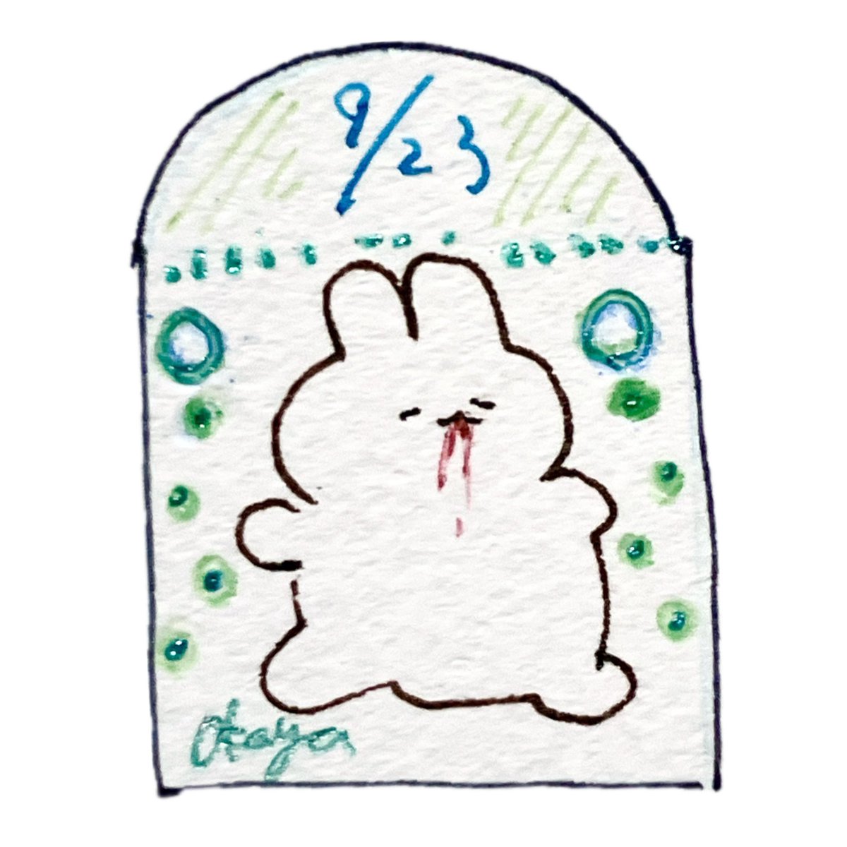 _rabbita's tweet photo. ＃一日一吐血うさぎ https://t.co/9HnjKOx6kl