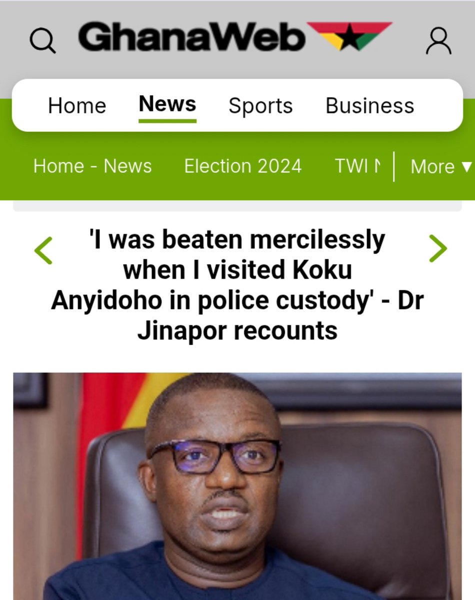 Kiss_Mequikk's tweet photo. The NPP beat John Jinapor mercilessly when he visited Koku Anyidoho in police custody. He was an MP at the time. He came out blood-soaked..
  
If the NDC wanted to retaliate against what the NPP did to NDC in this country in the last eight years, there won't be no peace at all https://t.co/R9AWPI7brQ