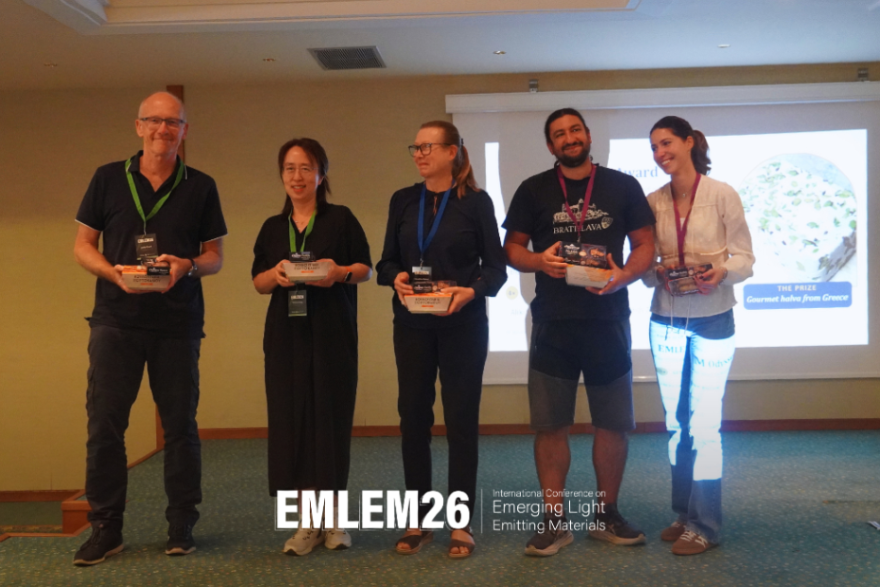 nanoGe_Conf's tweet photo. That's a wrap for #EMLEM26!

🙌Thanks to all speakers, organisers, sponsor and participants for sharing ideas, building collaborations and making this edition such a success.

🏆Congrats to the Best Poster Award winner Meeree Kim for her contribution!

💫 See you at #EMLEM27! https://t.co/7kCup9eMtD