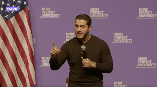 maddenifico's tweet photo. Abdul El-Sayed is spot-fucking-on.  

"We don't live in capitalism. We live in corporate socialism. If you're a corporation, you can buy a politician to get that politician to rig the system for you so you make more money and you ex out every other market in which you compete. You need good healthcare. You need a good education. We need childcare. We need good roads and bridges. We don't need to send our money to big corporations to subsidize them, we need to be invested in people so they have the human capital to be able to do all the things as they graduate and come out."