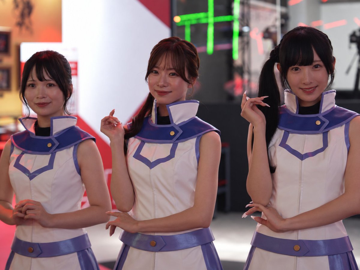cedar_708's tweet photo. 東京ゲームショウ2026 9/17
オベリスクブルー ラインナップ

髙橋 七瀬 さん @r77m722
ありしゅ さん @alice_srkw
佐藤まゆ さん @mayu67sato
れいちゃむ/清水レイ さん @smzrei_
 
並ぶと壮観ですな

#東京ゲームショウ2026 #TGS2026 #遊戯王TAGFORCEGX https://t.co/JknUWiXdcO