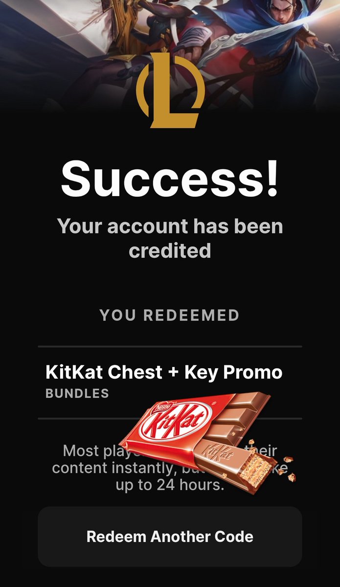 FishB1S's tweet photo. Thanks @KITKATGaming
For KitKat Chest + Key ❤️🗝
#LeagueOfLegends #Hextech
#HaveABreak #HaveAKitKat https://t.co/nNrDjS8WI7