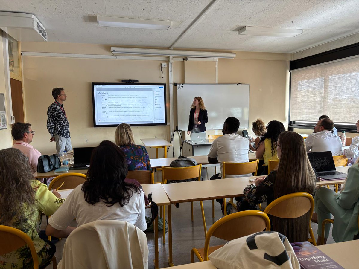 echoes_eu's tweet photo. An infrastructure does not succeed because it is well built. It succeeds because people use it.

Today at the ENCATC Congress in Nice we presented A Community-Centred Path to a Sustainable #CulturalHeritageCloud, with ARIADNE and the University of Antwerp.

#EchoesEccch https://t.co/zBplkGAbxc