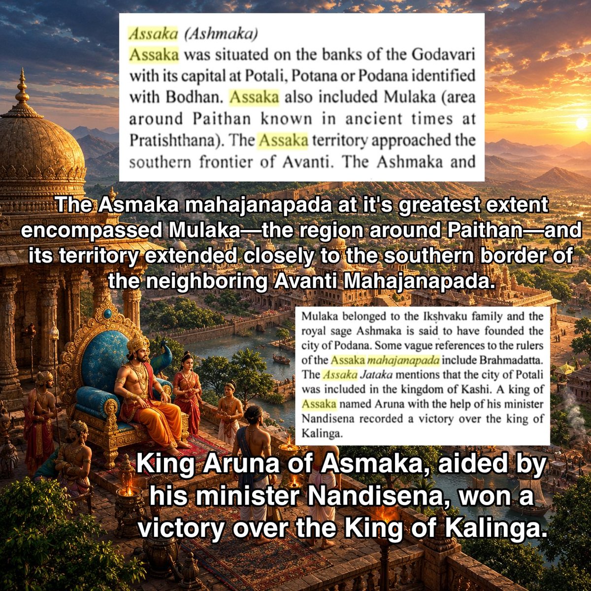 telugupatriot08's tweet photo. The Asmaka mahajanapada: The forgotten chapter in Telugu history.

#nizamabad #telangana #andhra #maharastra #kalinga #mahajanapadas https://t.co/4CZMAgQ0xs