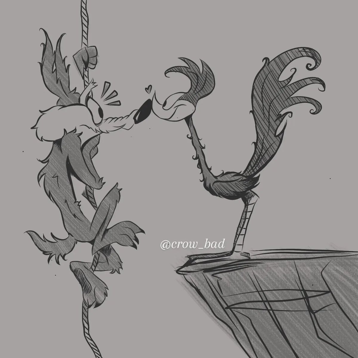 crow_bad_'s tweet photo. 🫪❤️ soy adicta a dibujar las plumas alborotadas/esponjadas al correcaminos 

#wilerunner #wileroad #looneytunes #coyotevsacme #coyote https://t.co/cUriqxAncE