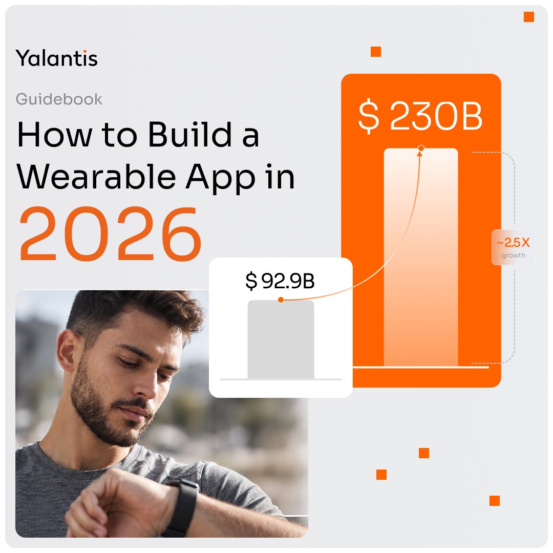 yalantis's tweet photo. A healthcare wearable is more than an app on a smaller screen. It’s a connected product where sensors, Bluetooth, mobile, cloud, clinical systems, security, and compliance must work together.

Find insights in our latest guide: https://t.co/6f6mO9HrHn