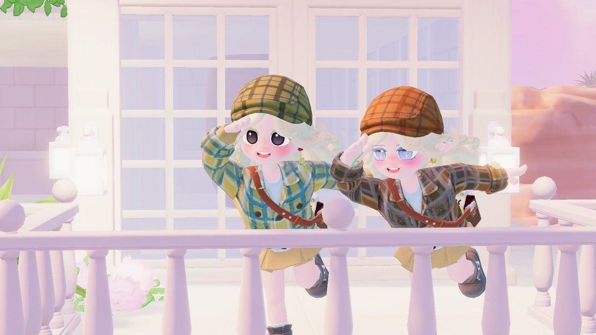 mikan_htp's tweet photo. 最近フレになったにゃちゃ！ෆ˚*
めっちゃ話してて楽しいしいい子すぎて大好き😽💗おそろコーデ幸せだったまたやろ> < ♡!!

 #ハートピア https://t.co/OmXRrurG2v