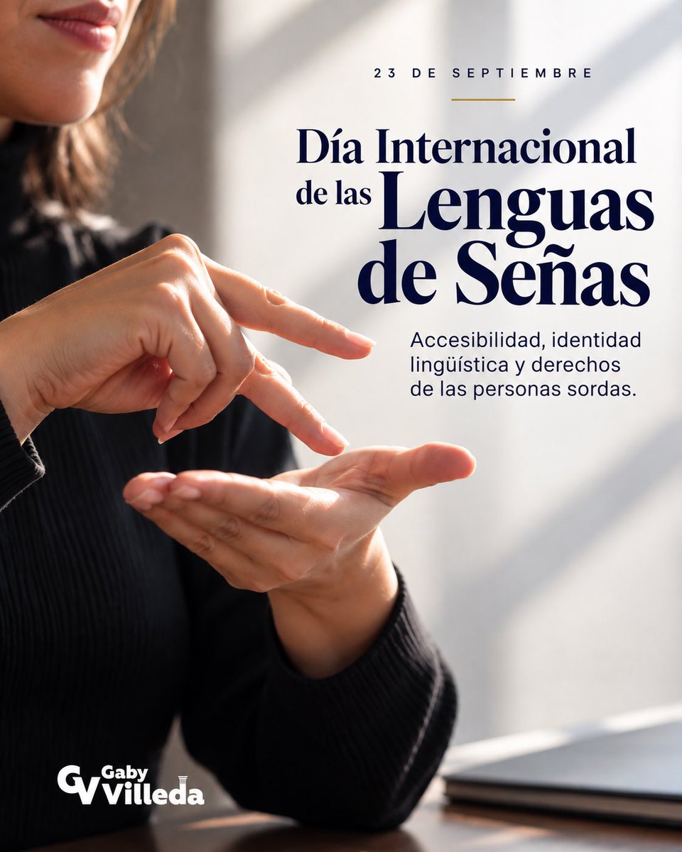 gabyvilledam's tweet photo. La accesibilidad también es un derecho.

Reconocer y respetar la Lengua de Señas Mexicana fortalece la inclusión, la igualdad y el acceso efectivo a la justicia.

#LenguaDeSeñas #Inclusión #GabyVilleda https://t.co/bfBzs38aES