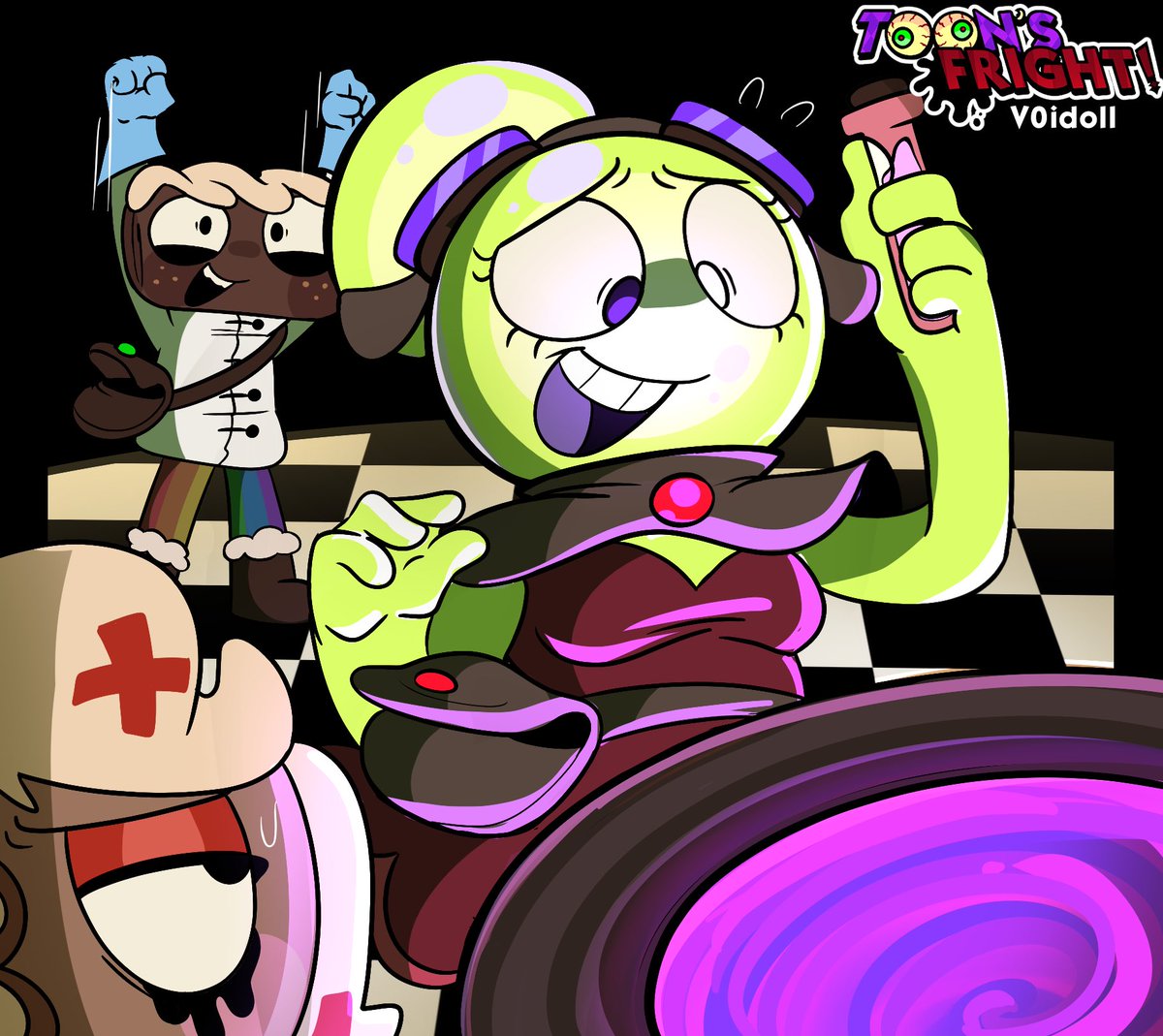 v0idoll's tweet photo. I’m working on a Au called “Toon’s Fright!”
the events are before the shutdown of Gardenview
The toons are brought back to help revive the museum’s reputation by becoming scare actors for a haunted attraction.
more about the au soon
#Dandysworld #ToonsFright https://t.co/0WEbts97Fj