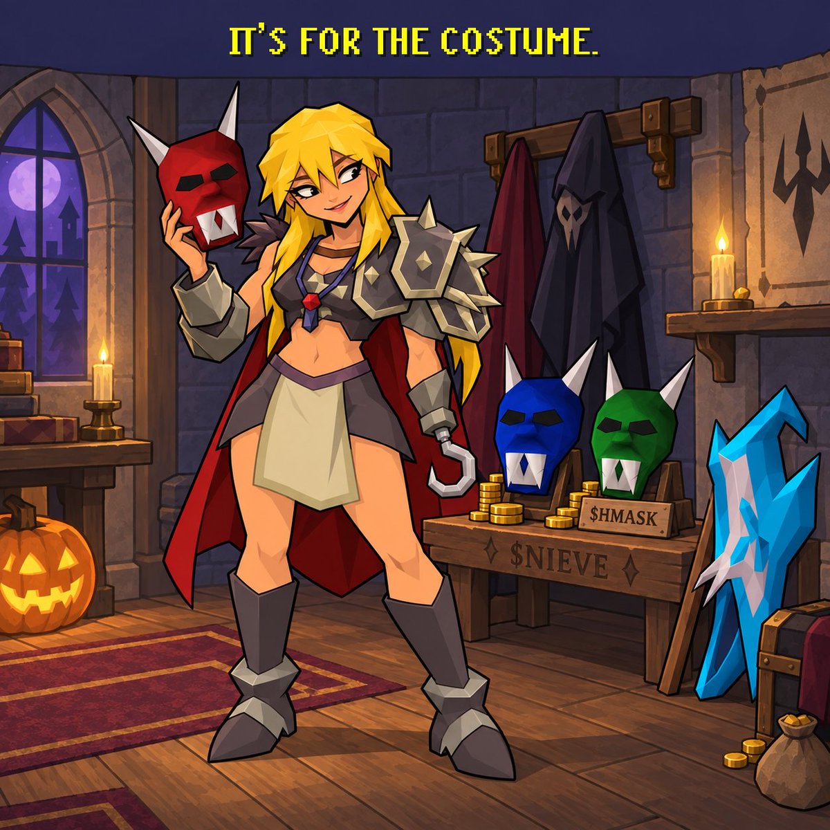 NIEVEonchain's tweet photo. Came for a Halloween costume.
Left holding $HMASK too.
Looking spooky. Stacking $GP. 🎃
$NIEVE https://t.co/DnDgvgbeYN