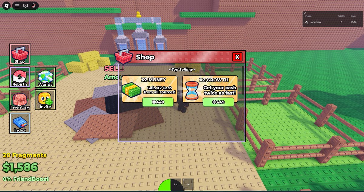 JoniBuildsRBLX's tweet photo. Made some more UI. Tell me what i can improve!

#robloxdev #roblox #robloxstudio https://t.co/BOwYevV7hU