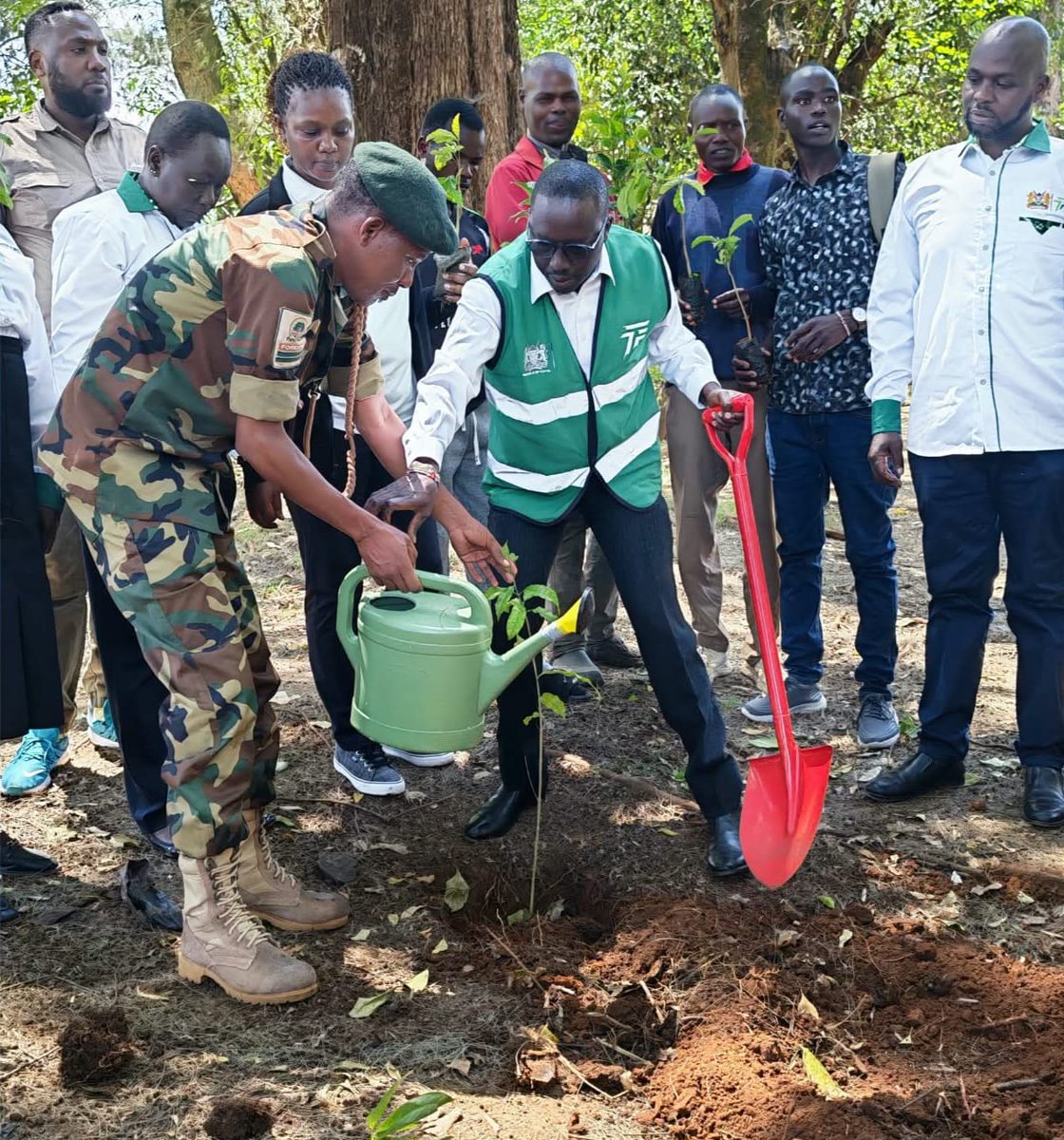 TourismFund's tweet photo. As part of the UN Tourism Week, Tourism Fund participated in a tree planting exercise along River Sosian in Eldoret, Uasin Gishu county. The initiative highlights our commitment to environmental conservation. #UNTourismWeek #TourismWeek2026 #Sustainabletourism @Min_TourismKE https://t.co/A3tfsDcOig