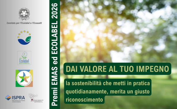 EcolabelUE's tweet photo. 🚨 Ancora aperte le iscrizioni al Premio EMAS Italia 2026 e Premio Ecolabel UE 2026!
⏳ Invia la candidatura entro il 30/09/2026!
ℹ️ Info e bandi: 📧 EMAS: comitato.emas@isprambiente.it 📧 Ecolabel UE: segreteria.ecolabel@isprambiente.it
#EMAS #Ecolabel #ISPRA https://t.co/7BUFmDmKwl