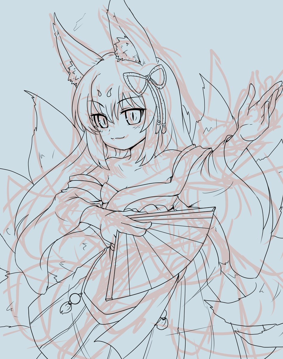 isumi_saga's tweet photo. wip
明日配信出来たら続き描こうね（ほんとは色塗りも結構進んでるケド） https://t.co/oF22KPsdZE