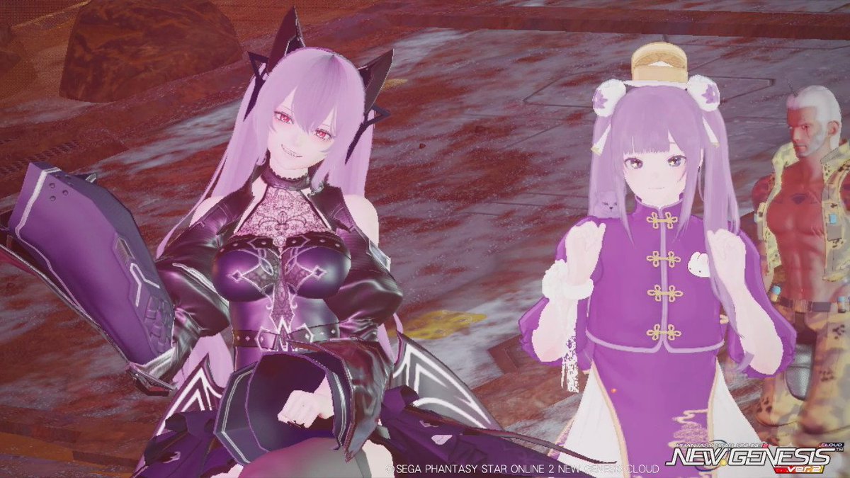 Cafe_pso2ngs's tweet photo. ほなたんと映り込みおじさんと https://t.co/FHMUw32gwm
