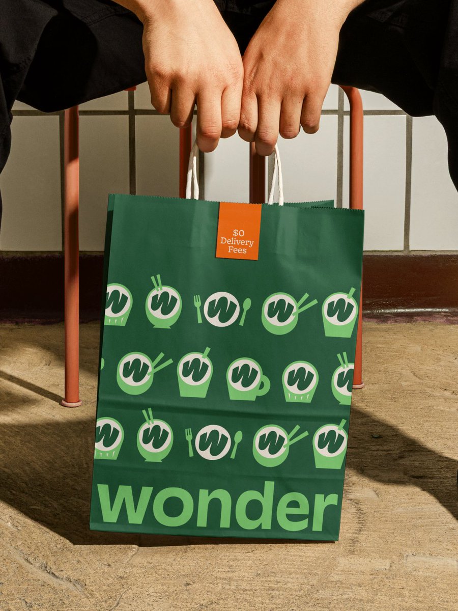 mikesmith187's tweet photo. 🌮🥗 NEW WORK FOR WONDER 🍔🍕

Earlier this year we were approached by @wonder with a very specific problem. They had just done a ton of work in house to refresh the brand, but they just couldn’t quite nail the logo. We don’t typically take one-off logo jobs but we knew this one had a ton of potential to be a lot of fun.

Summer McClure drew this saucy W that could feel at home on all kinds of plates, bowls, cups, you name it. Then we brought @henrique_barone into the process to give the sauce, well, some more sauce. His frame-by-frame animation brought this logo to life in a really fresh and exciting way. Something they could use as a loading state or at the end of a TV spot.

All the mockups here are purely from our imagination, just exploring what the logo can do, not actual designs for production.