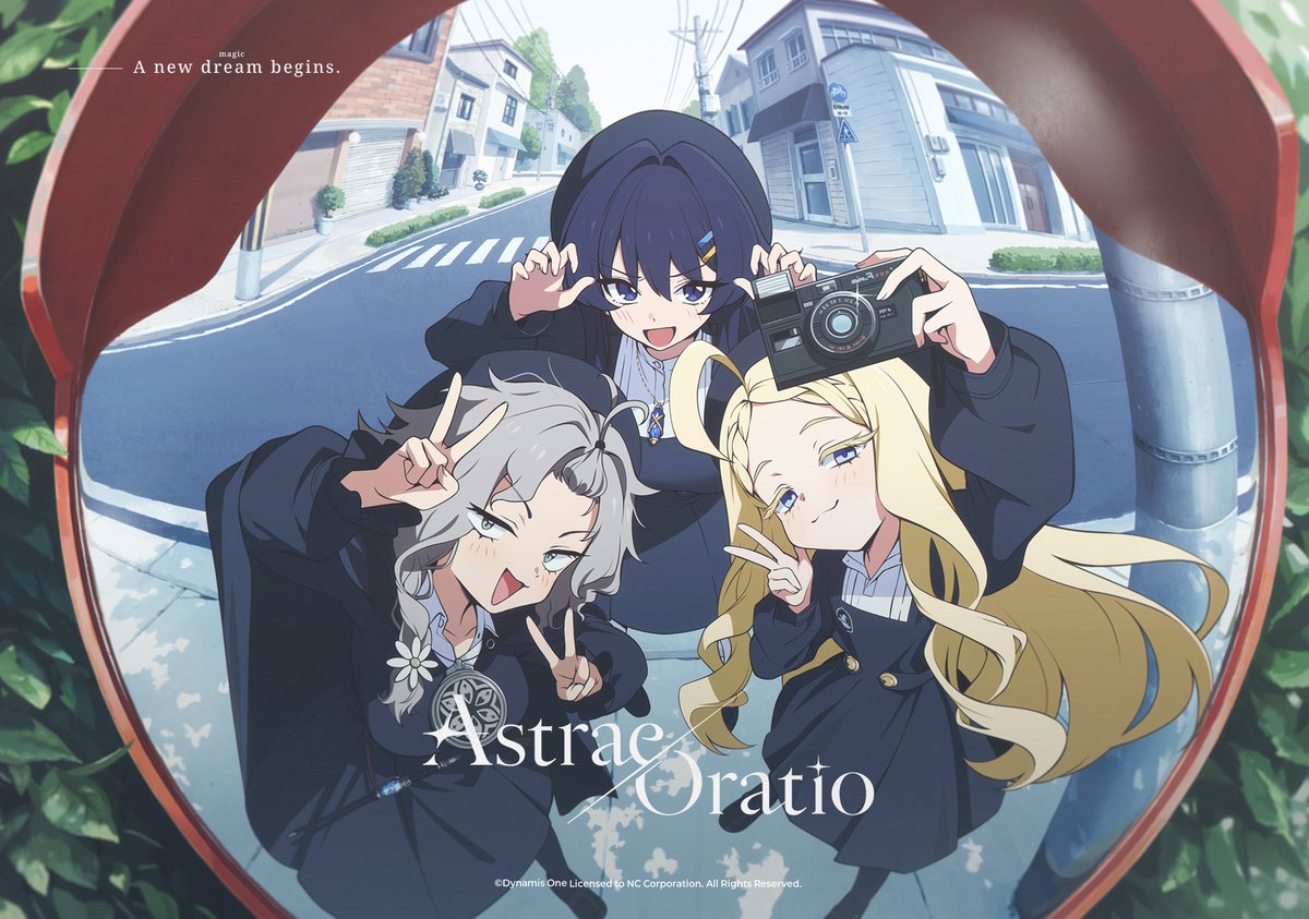 Asora_EN's tweet photo. [Notice from the Special District Office PR Department]

Clan Key Visual Reveal
“YuLuKo Trio”

Luise, the Shadow Witch, is looked down on as a failure by the young ladies around her.
Koyomi, successor of the Flame Dragon, is avoided by others thanks to her catastrophically poor communication skills.
Then there’s Yuzuki, the Witch of the Blue Pond, who comes from a commoner family and seethes at the claim that her very bloodline makes her unworthy of Risara.
Together, these disgruntled troublemakers found common cause and banded together to form a clan.

#AstraeOratio #Asora