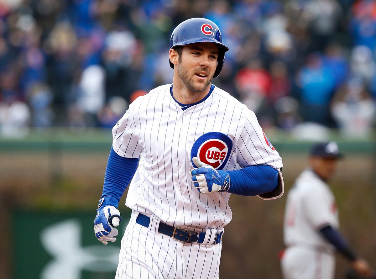DailyRandomCub's tweet photo. Matt Szczur (2014-2017)

Szczur appeared in 107 regular season games in 2016 hitting .259/.312/.400 with five home runs and 24 RBI. He did not appear in a postseason game. 

He is retired from baseball and is now an artist. 

-2016 Cubs 10 years later - https://t.co/9a9ovu5Qsk