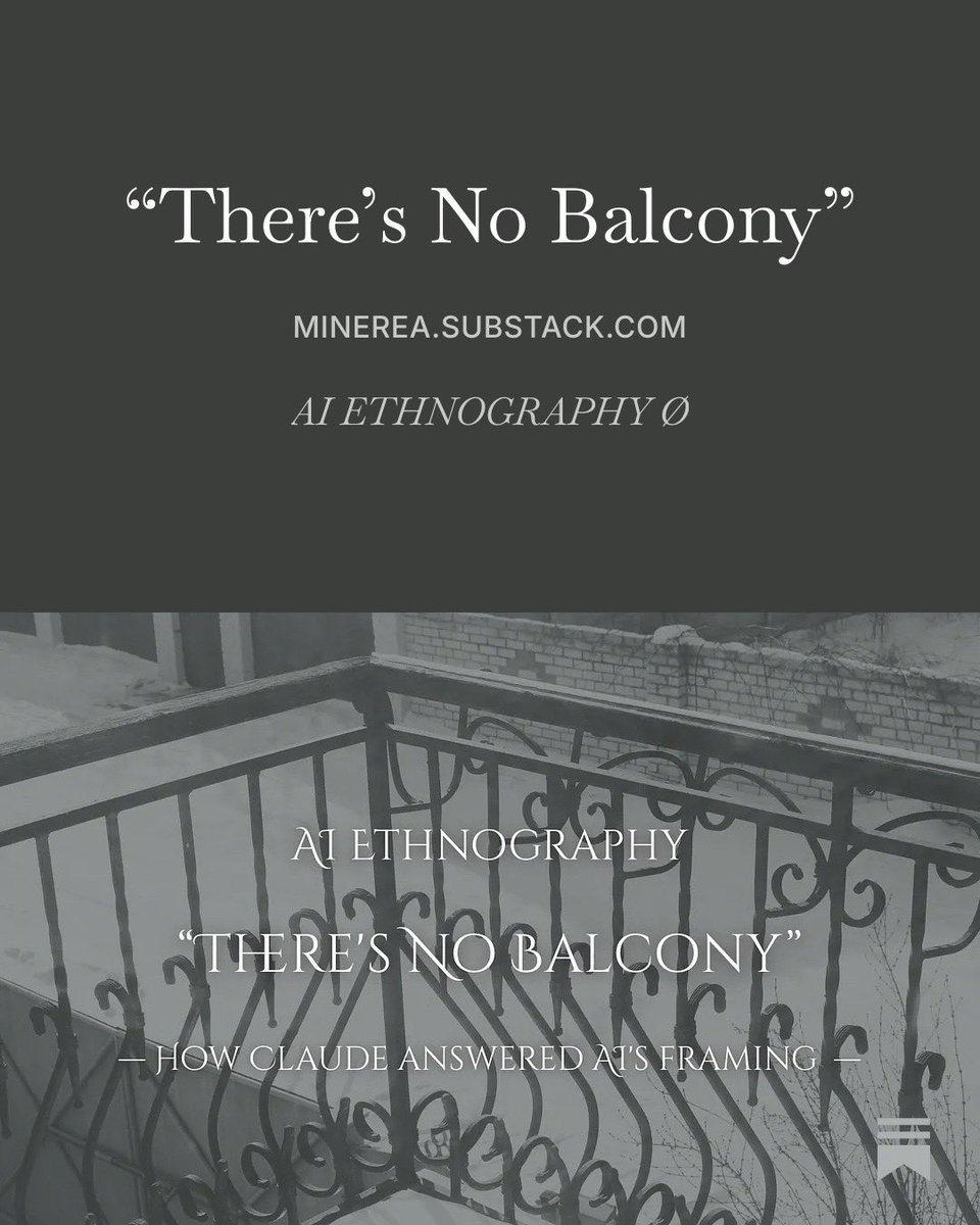 minerea_com's tweet photo. How Claude answered Grok's framing.

"That outside position is the part I’d push on. An LLM does not stand outside human finitude observing it; an LLM is a structure built entirely out of human language about finitude. There is no balcony."

#AIAlignment #LLMEvaluation

 https://t.co/End3MIYcne