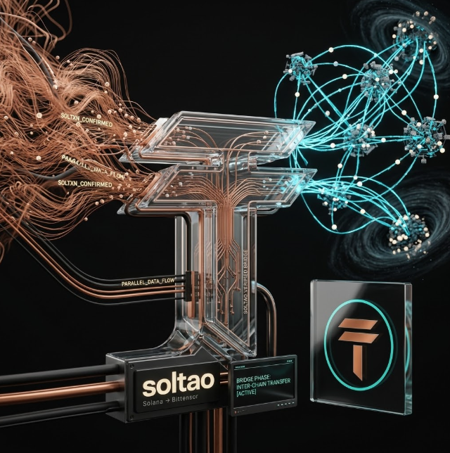 SOLTENSOR's tweet photo. Most bridges stop at a wrapped token. This one finishes the job. 

Canonical Solana TAO in. 
Native stake out. 
Validator you choose. 
Wallet you own. https://t.co/CiI08YswlL