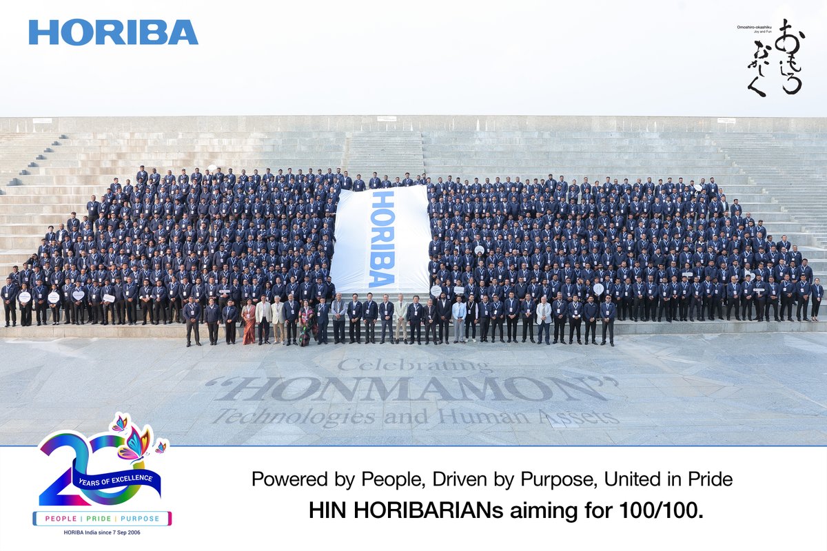 gautam_rajeev's tweet photo. 20 Years. 600 HORIBARIANs. One Incredible Journey.
600 HORIBARIANs in one frame — a truly special moment in the 20-year journey of HORIBA India .
Our Best Is Yet to Come!
#HORIBAIndia #20Years #600HORIBARIANs #OneHORIBA #HONMAMON #WeCarryTheFlame #WeCreateTheFuture https://t.co/lGPljKCll5