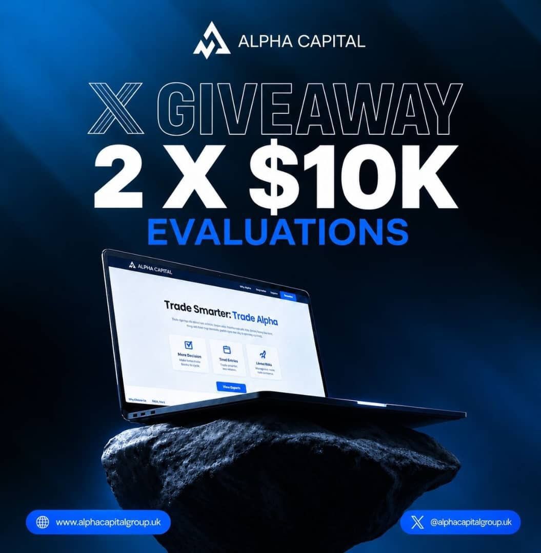 Usmanfx__'s tweet photo. 2 X $10K GIVEAWAY 🚨🚨
PROCEDURE:

Follow: @AlphaCapitalUK || @Usmanfx__  @KrixxBanks || @_Ktradez || @MR_EUR0 ||

🔹Like &amp; Repost this Post.   
🔹Tag a friend https://t.co/lB1HMZtGcK